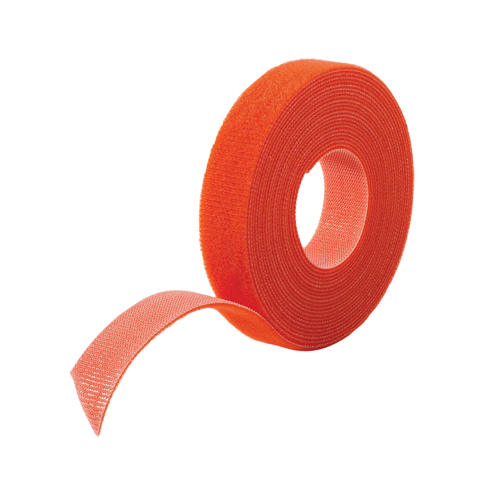 Ruban pour gestion des c&acirc;bles One-Wrap, Boucle et crochet, 25 vg x 5/8", Auto-aggripant, Orange NTL Industrial