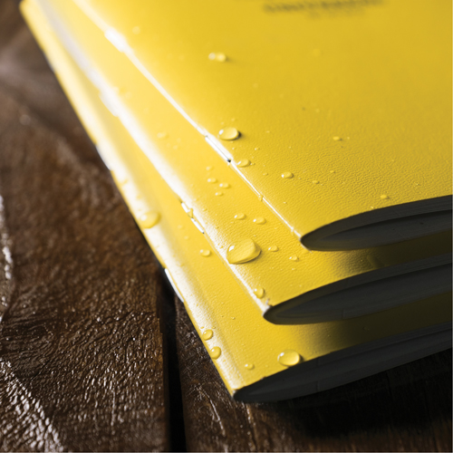 Carnet de notes, Couverture souple, Jaune, 48 Pages, 4-5/8" , 7"  NTL Industrial