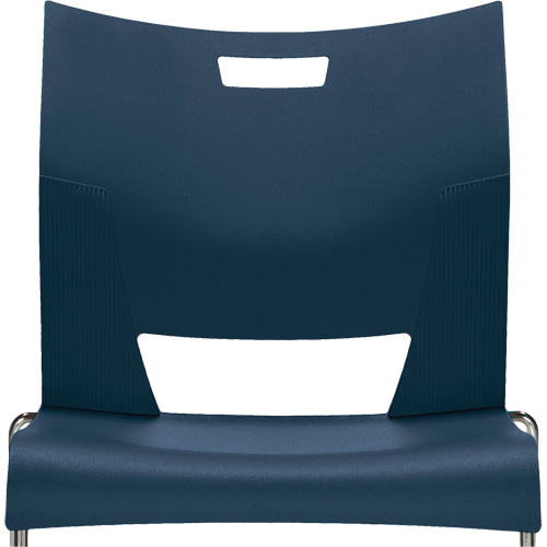 Chaise de formation sans bras Duet, Plastique, Hauteur 33-1/4", Capacit&eacute; 350 lb, Bleu NTL Industrial