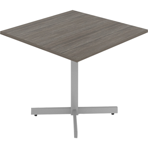 Cafeteria Table, 36" L x 36" W x 29-1/2" H, 1" Top, Laminate, Grey/White NTL Industrial