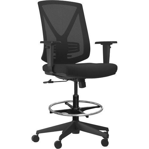 Activ Series Synchro-Tilt Adjustable Chair, Fabric/Mesh, Black, 275 lbs. Capacity NTL Industrial