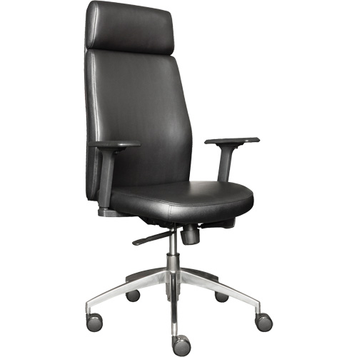 Activ Series High Back Executive Chair, Polyurethane/Vinyl, Black, 275 lbs. Capacity NTL Industrial