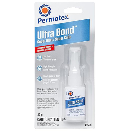 Ultra Bond Fast Drying Super Glue Adhesive, 20 g, Bottle, Clear NTL Industrial