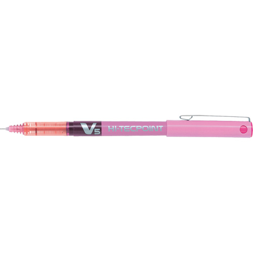Hi-Tecpoint Pen, Pink, 0.5 mm NTL Industrial