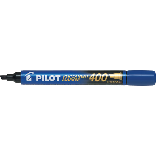 Marqueur permanent 400, Bleu, Pointe Ciseau NTL Industrial