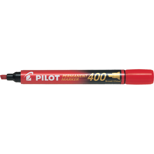400 Permanent Marker, Red, Chisel Tip NTL Industrial