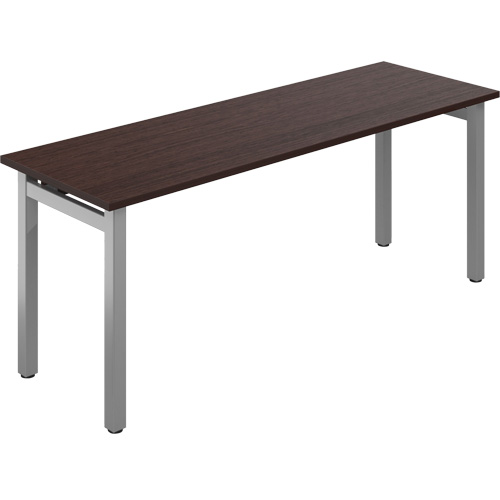 Table bureau Newland, 29-7/10" lo x 72" la x 29-3/5" h, Brun fonc&eacute; NTL Industrial