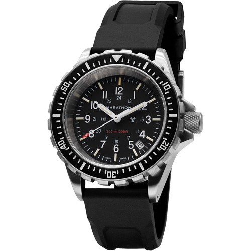 Grande montre automatique de plong&eacute;e, Num&eacute;rique, &agrave; piles, 41 mm, Noir NTL Industrial