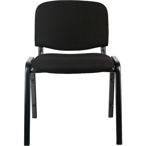 Chaises empilables, Tissu, Hauteur 32", Capacit&eacute; 250 lb, Noir NTL Industrial