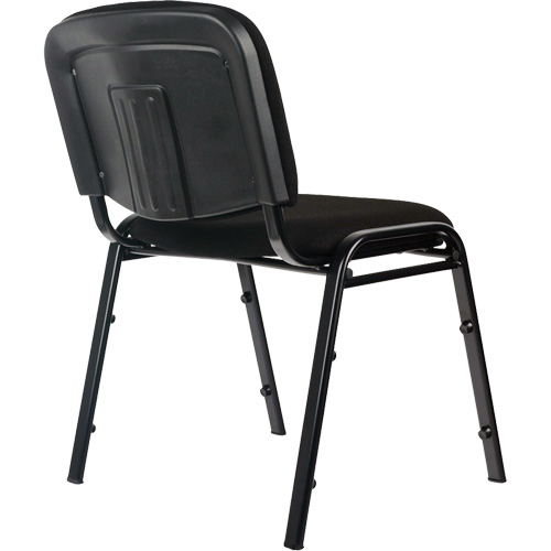 Chaises empilables, Tissu, Hauteur 32", Capacit&eacute; 250 lb, Noir NTL Industrial