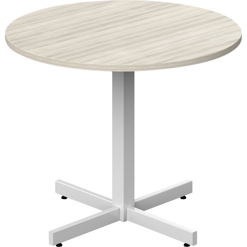 Table ronde &agrave; hauteur r&eacute;glable Newland, 36" lo x 36" la x 29" h, Dessus de 1", Stratifi&eacute;, Havane NTL Industrial