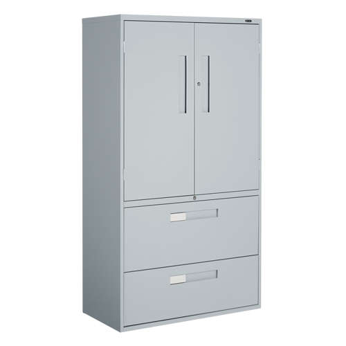 Armoire Multi-Stor, Acier, 3 Tablettes, 65-1/4" h x 36" la x 18" P, Gris NTL Industrial