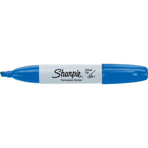 Permanent Marker, Blue, Chisel Tip NTL Industrial