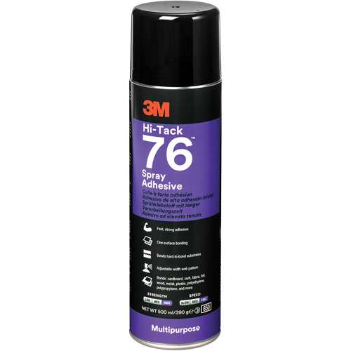 76 High Tack Adhesive, Clear, Aerosol Can NTL Industrial