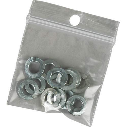 Sacs en poly, Refermable, 3" x 2", 2 mils NTL Industrial