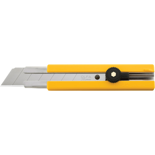 Knife, 25 mm, Carbon Steel, Heavy-Duty, Plastic Handle NTL Industrial