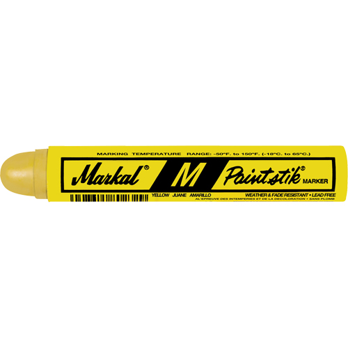 M Paintstik&reg; Paint Marker, Solid Stick, Yellow NTL Industrial