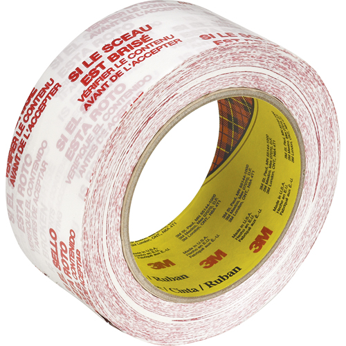 Scotch&reg; 3771 Box Sealing Tape with Message, Hot Melt Adhesive, 2 mils, 48 mm (1-22/25") x 100 m (328') NTL Industrial