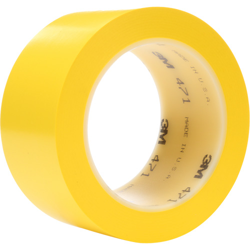 471 Vinyl Tape, 50.8 mm (2") W x 32.9 m (108') L, 5.3 mils, Yellow NTL Industrial