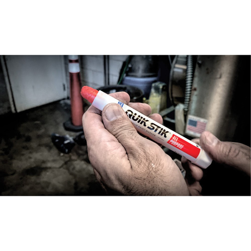 Quik Stik&reg; Twist-Up Paint Markers, Solid Stick, White NTL Industrial