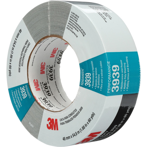 Ruban adh&eacute;sif 3939, 9 mils, Argent, 48 mm (2") x 55 m (180') NTL Industrial