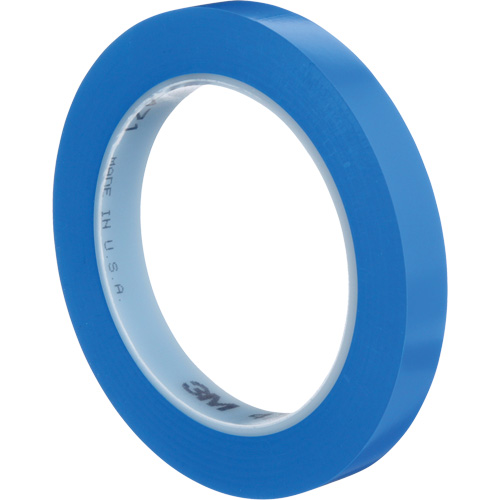 Ruban en vinyle 471, 12 mm (1/2") la x 32,9 m (108') lo, 5,3 mils, Bleu NTL Industrial