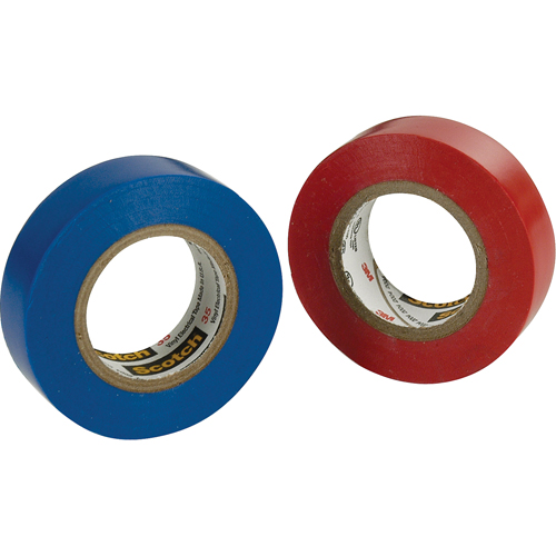 Rubans en vinyle pour codage en couleurs 35 Scotch, 12,7 mm (1/2") x 20,1 m (66'), Bleu, 7 mils NTL Industrial