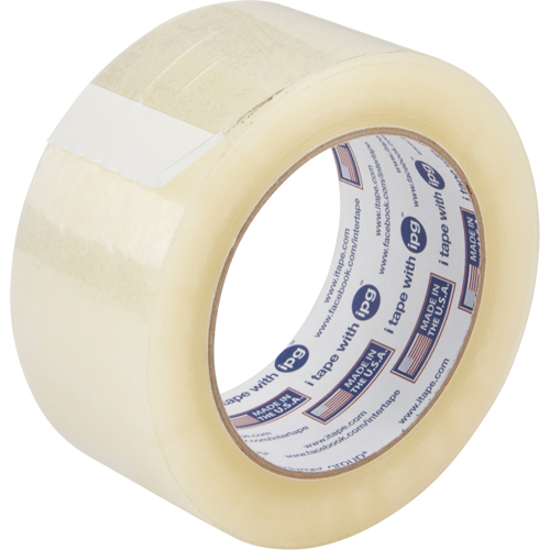 Box Sealing Tape, Acrylic Adhesive, 2 mils, 48 mm (1-22/25") x 99.97 m (328') NTL Industrial