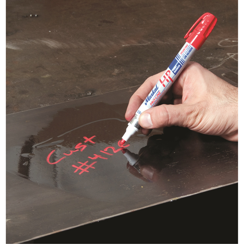 Marqueur pour surfaces huileuses Paint-Riter +, Liquide, Rouge NTL Industrial