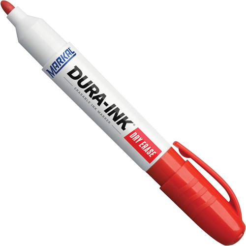 Dura-Ink&reg; Dry Erase Ink Markers, Red, Bullet Tip NTL Industrial