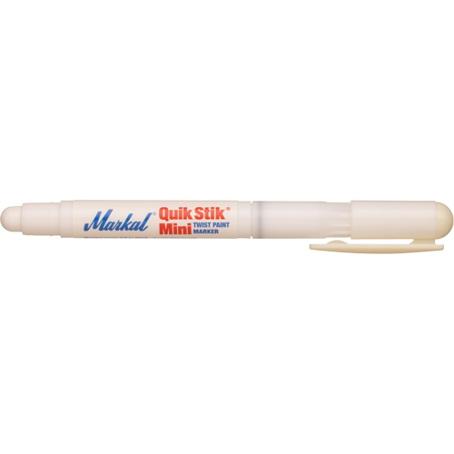 Mini marqueur de peinture Quik Stik, B&acirc;ton plein, Blanc NTL Industrial