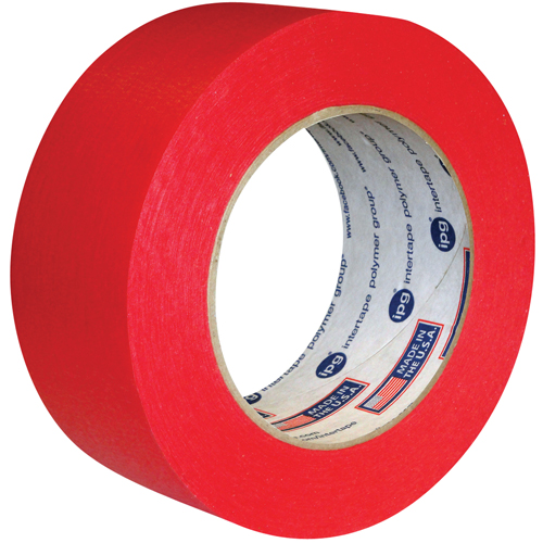 Utility Grade Coloured Masking Tape, 24 mm (1") x 55 m (180'), Red NTL Industrial