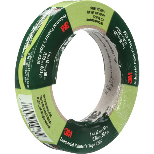 Ruban de calibre industriel pour peintre 205, 18 mm (3/4") x 55 m (180'), Vert NTL Industrial