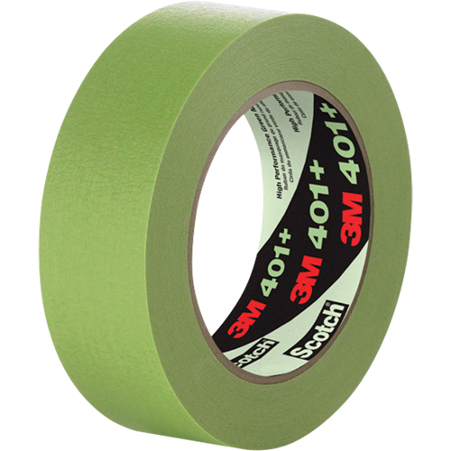 401+ High Performance Masking Tape, 24 mm (1") x 54.8 m (180'), Green NTL Industrial