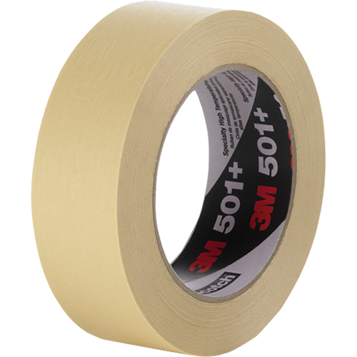501+ High Temperature Masking Tape, 18 mm (3/4") x 55 m (180'), Tan NTL Industrial