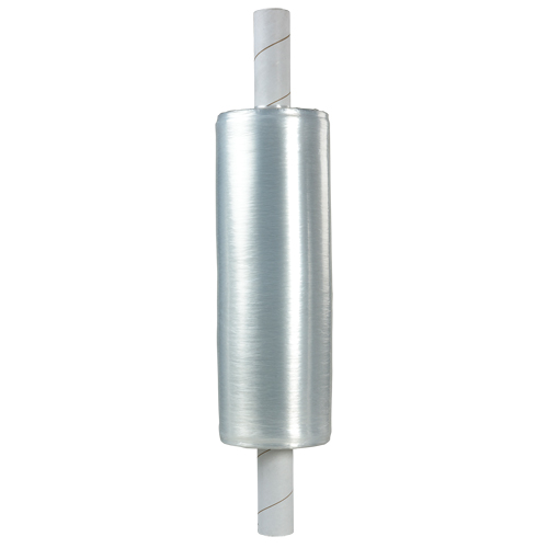 Extended Core Hand Stretch Wrap, 80 Gauge (20.3 micrometers), 20" x 1000', Clear NTL Industrial