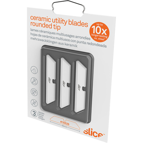 Slice Lames &agrave; extr&eacute;mit&eacute; arrondie pour couteau utilitaire en c&eacute;ramique, Style Simple NTL Industrial