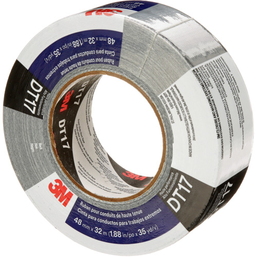 DT17 Super-Duty Duct Tape, 17 mils, Black, 48 mm (2") x 32 m (105') NTL Industrial