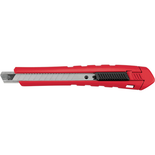 Snap-Off Knife, 9 mm, Carbide, Rubber/Polypropylene Handle NTL Industrial