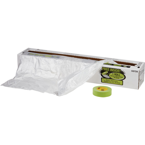 Overspray Protective Sheeting & Tape Kit, 400' L x 16' W, Plastic NTL Industrial