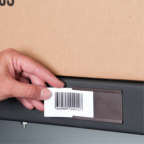 Card Holder, Magnetic, 600" L x 2" W NTL Industrial