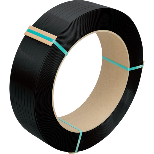 Strapping, Polyester, 1/2" W x 5800' L, Black, Manual Grade NTL Industrial