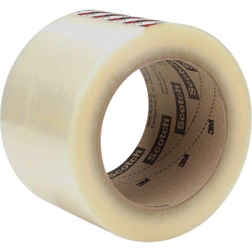 Scotch&reg; Box Sealing Tape 371, Rubber Adhesive, 1.2 mils, 72 mm (2-4/5") x 100 m (328') NTL Industrial