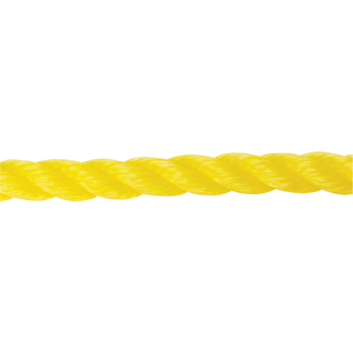 Corde jaune tress&eacute;e 5/8", Polypropyl&egrave;ne, 200' NTL Industrial