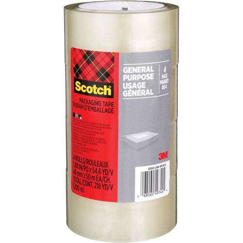 Ruban d'emballage pour l'exp&eacute;dition Scotch 175G, 48 mm (2") x 50 m (164') NTL Industrial
