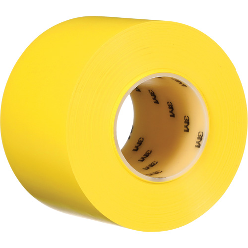 Ruban de marquage de planchers durable 971, 4" x 108', Vinyle, Jaune NTL Industrial
