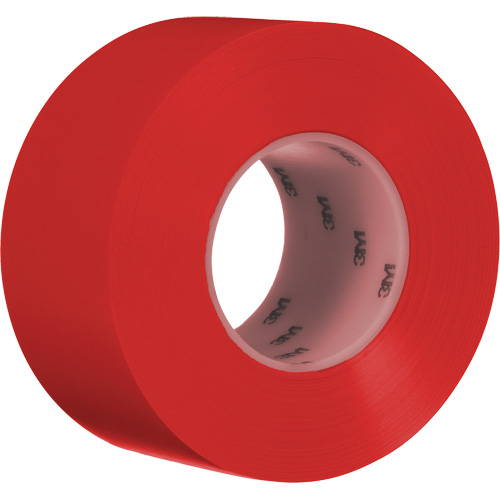 Durable Floor Marking Tape 971, 3" x 108', Vinyl, Red NTL Industrial