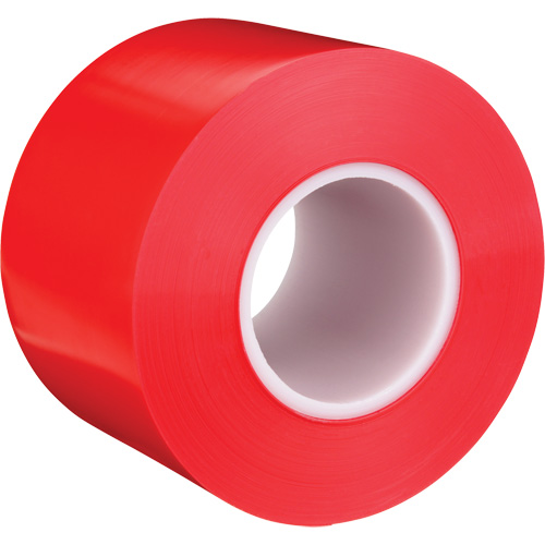 Durable Floor Marking Tape 971, 4" x 108', Vinyl, Red NTL Industrial