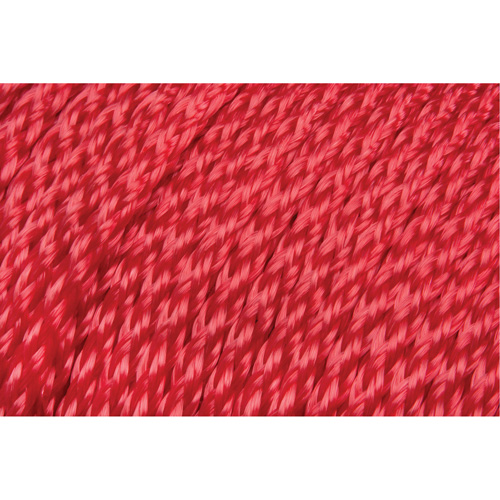 Braided Red Rope, Polypropylene, 500' NTL Industrial
