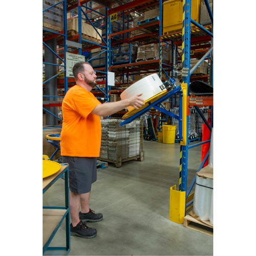 Strapping Dispenser, Polyester/Steel/Polypropylene Straps, 16"/8" Core Dia., 3"/8"/6" Roll Width NTL Industrial